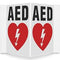 AED wall sign- 3 way