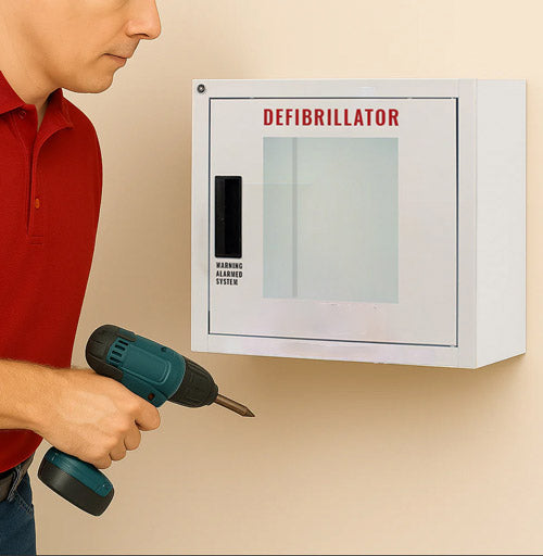 AED Cabinet Installation (Does not Include Cabinet)
