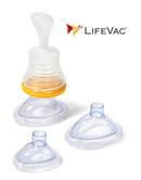 LifeVac medical device with multiple components on a white background