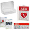 Philips AED Awareness Sign and Wall Mount Bundle - Red