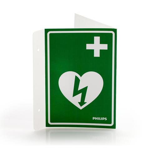 Philips Flexible AED Wall Sign - Green