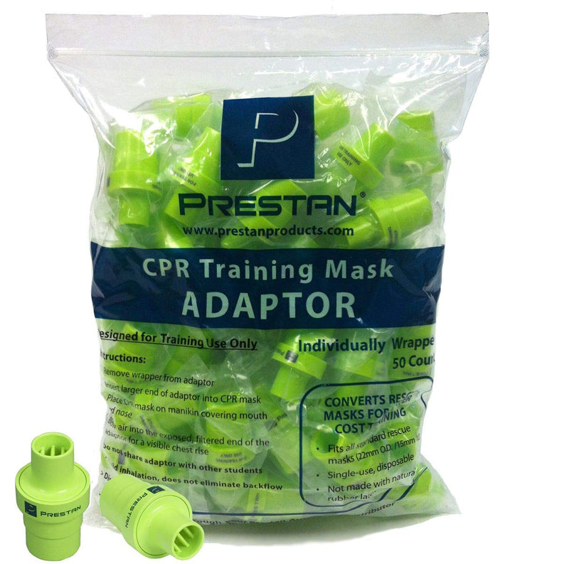 PRESTAN RESCUE MASK TRAINING ADAPTER, 50 PER PACK