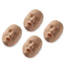 REPLACEMENT FACES FOR PRESTAN ADULT MANIKINS - 4 PACK - DARK SKIN