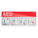Philips AED Awareness Sign Placard - Red