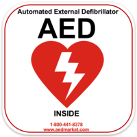 AED Decal/Sticker