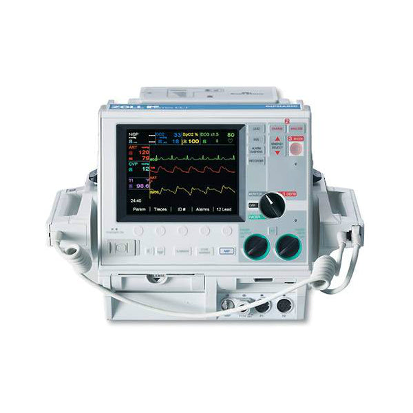 Zoll M Series CCT, 3 Lead, Biphasic, Pacing, Spo2, NIBP, IBP, Temp, AED